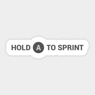 Sprint Button - XBOX Edition - Light Sticker